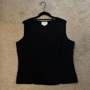 JILLIAN SILKY BLACK TANK TOP SIZE L
